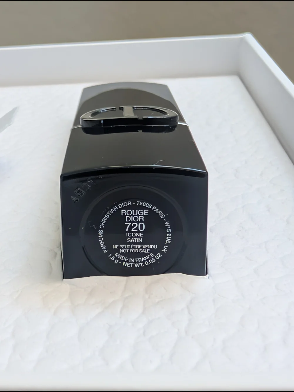 Dior Silver Cannage Pocket Mirror & Mini Rouge Dior Lipstick GWP